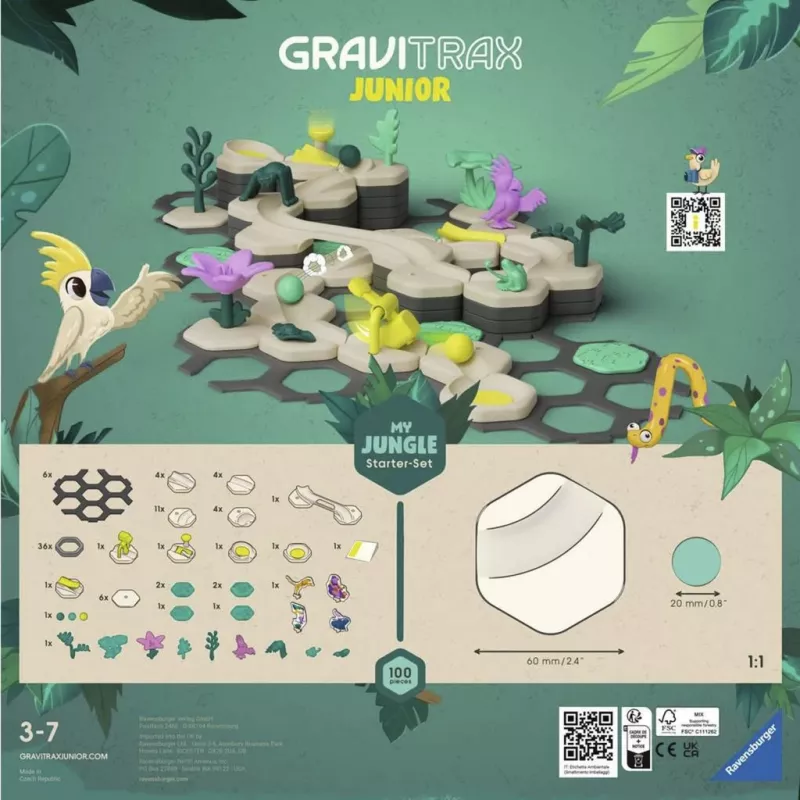 Ravensburger GraviTrax Junior Starter-Set L Jungle, pista (27499)