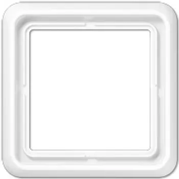 JUNG CD 581 WW CD 500 Moldura de cobertura simples, branco alpino