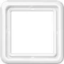 JUNG CD 581 WW CD 500 Moldura de cobertura simples, branco alpino