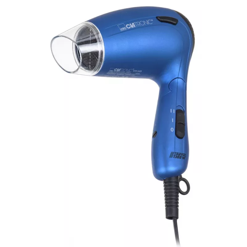 Secador de cabelo de viagem Clatronic HTD 3429 1300 W, azul