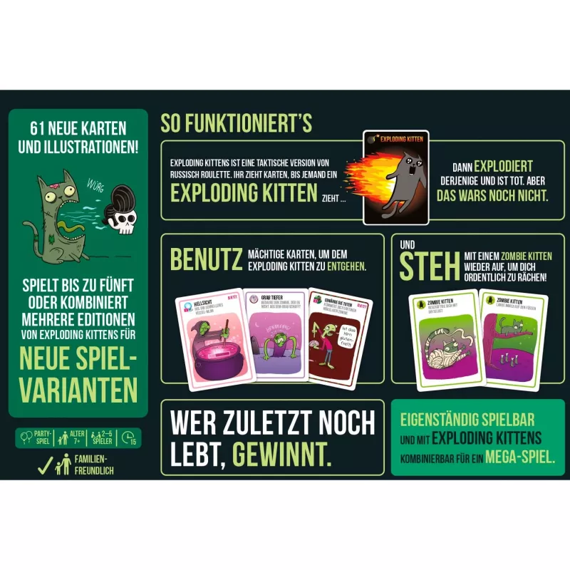 Zombie Kittens, Jogo de Cartas