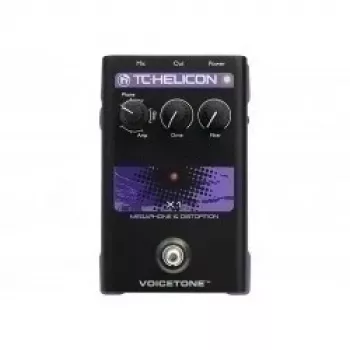 Pedal de efeitos vocais TC-Helicon VoiceTone X1 — efeitos de voz megafone e distorção