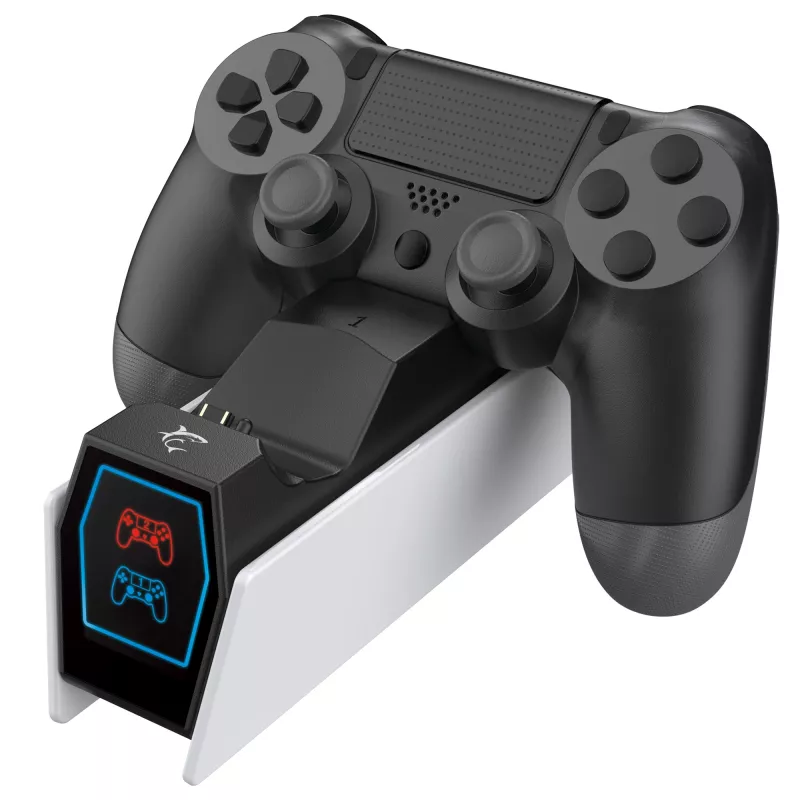 Estação de carregamento White Shark PS4-0417 carregador duplo para comando PS4