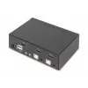 Comutador KVM Digitus 2 portas Single Display 4K HDMI