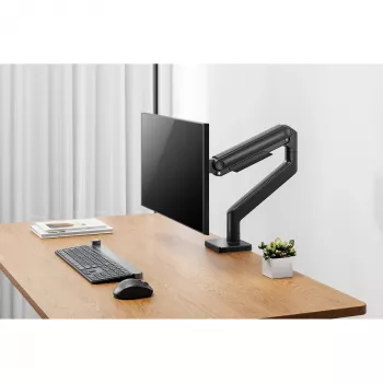 Suporte de monitor DIGITUS Single, fixação por aperto, para até 49