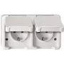 MERTEN Tomada dupla SCHUKO com BRS branco polar AQUASTAR MEG2320-8019 MEG2320-8019 (MEG2320-8019)