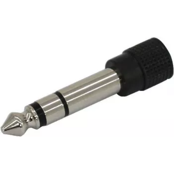 Adaptador de áudio Omnitronic jack de 6,35 mm macho para jack de 3,5 mm fêmea estéreo 3022631Z