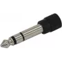 Adaptador de áudio Omnitronic jack de 6,35 mm macho para jack de 3,5 mm fêmea estéreo 3022631Z