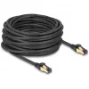 Cabo de rede DeLOCK RJ45 Cat.6A macho para macho S/FTP 15 m preto