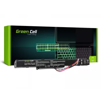 Bateria Green Cell AS77 para portáteis ASUS — Li-Ion 15 V, 2200 mAh, 4 células, preto