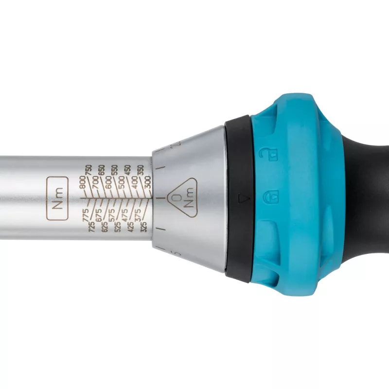 HAZET 5145-3CT – Chave dinamométrica com articulação – Mecânica – 3/4 polegadas – 300 – 800 Nm – 3 % – Preto/Azul