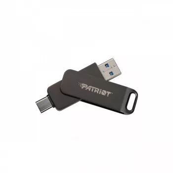 Pen drive PATRIOT Rage R550 64GB 100 MB/S USB A+C Swivel Design (PE64GR550DSAD) Preto