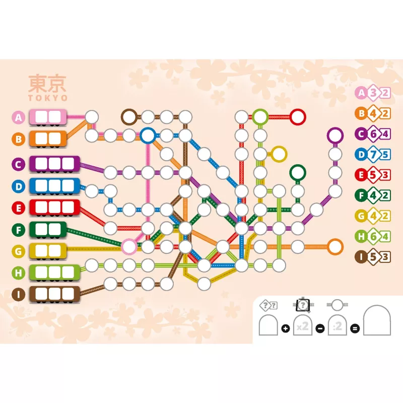 Voll verplant - bloco adicional Japão, jogo de tabuleiro