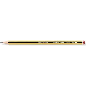 Lápis STAEDTLER Noris, hexagonal, grau de dureza: HB Espessura da mina: aprox. 2 mm, lacado amarelo/preto, - 12 unidades (120-2)