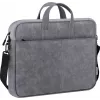 Mala toploader DEFENDER Solid para portáteis de 15,6 polegadas, poliuretano, cinzento, pega de transporte, alça removível