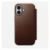 Capa tipo carteira para telemóvel Nomad NM014209858 para Apple iPhone 17, 16 cm (6,3 polegadas), castanha, 4 compartimentos para cartões