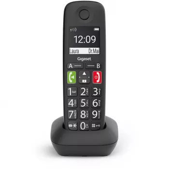 Gigaset Hearing Aid.DECT E290HX preto aparelho adicional