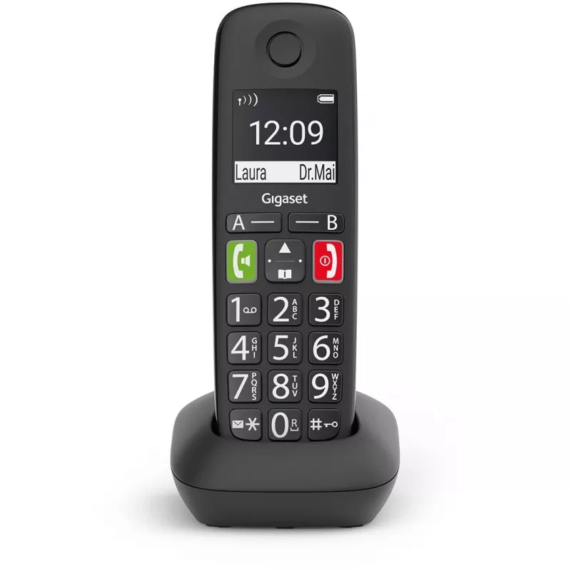 Gigaset Hearing Aid.DECT E290HX telefone sem fios adicional, preto