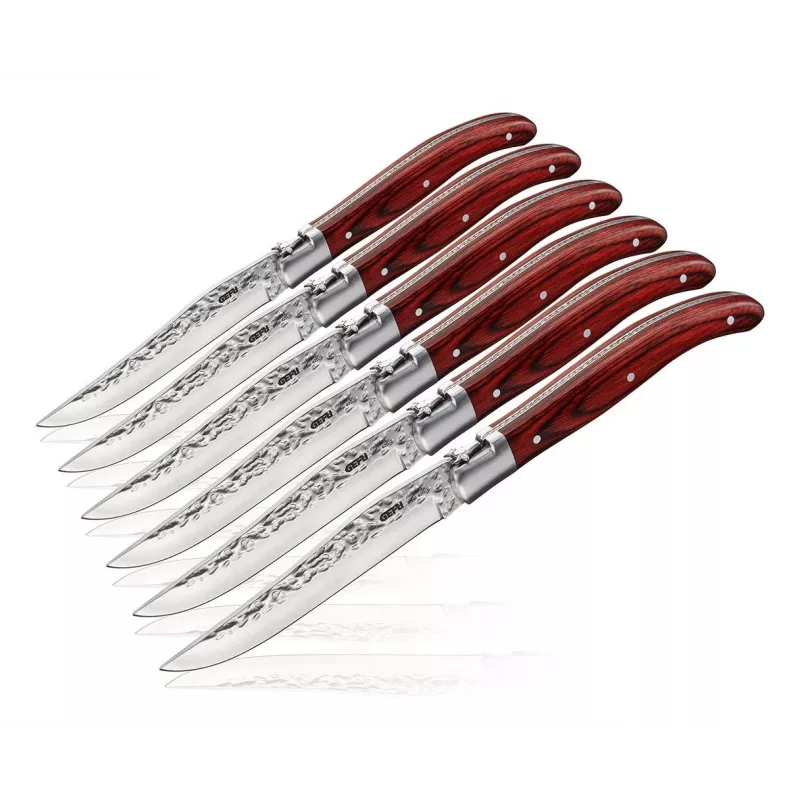 Conjunto com 6 facas de bife RANCHO