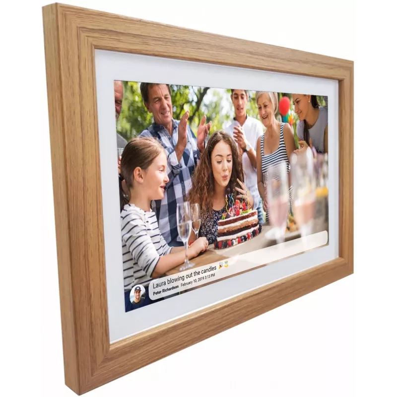 Moldura digital SENCOR SDF 1093 OAK 10,1 polegadas — ecrã de 10,1 polegadas, acabamento carvalho