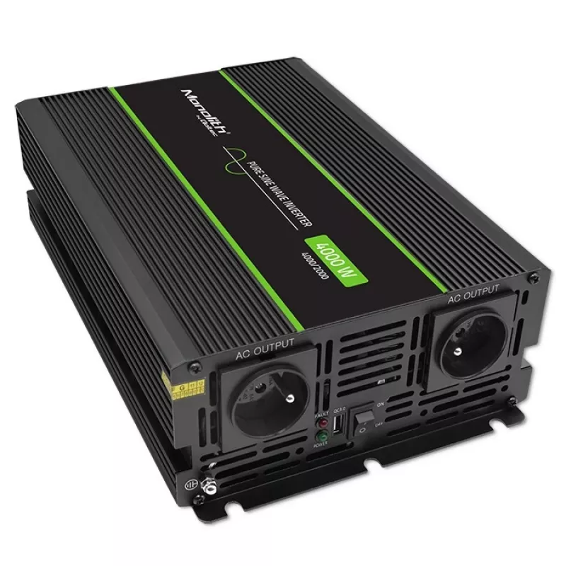 Qoltec Monolith Adaptador/conversor de corrente automóvel 4000 W Preto