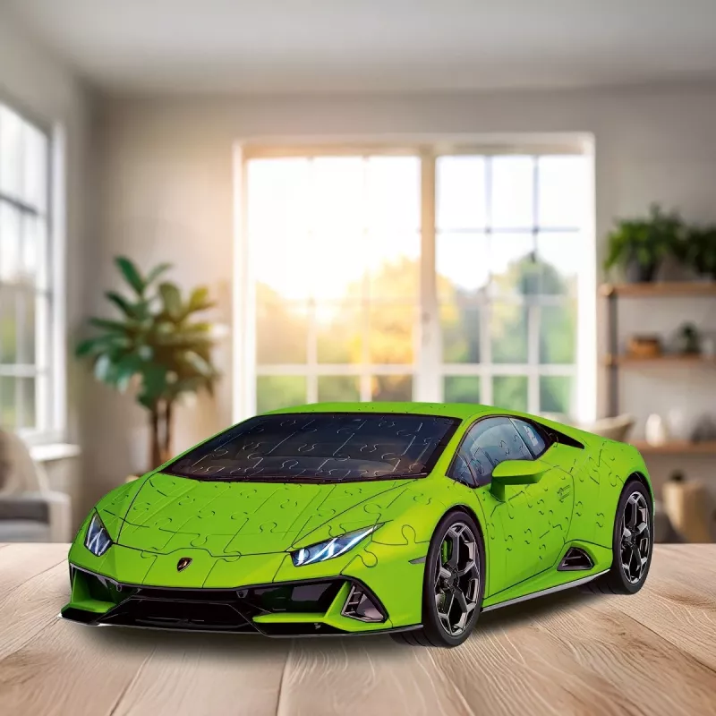 Puzzle 3D 158 peças Lamborghini Huracan EVO verde