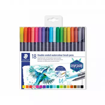 Caneta de feltro Staedtler 3001 fina/extra larga multicolor 18 unidades