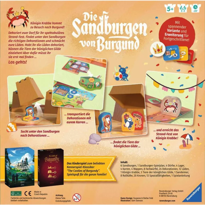 Ravensburger Die Sandburgen von Burgund, jogo de tabuleiro