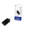 Placa de som USB externa LOGILINK UA0078, 7.1 canais, interface USB, compacta 124×194×34 mm, 80 g