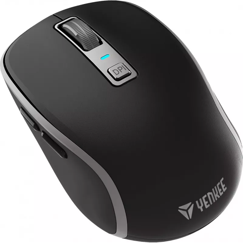 Rato sem fios Dual WiFi+Bluetooth, bateria recarregável, 5 botões