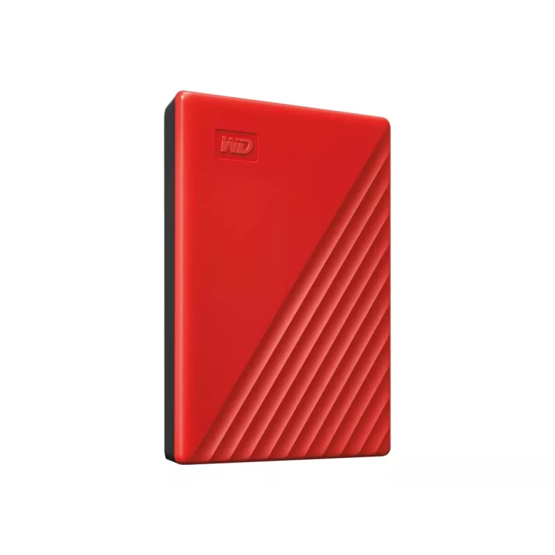WD My Passport WDBYVG0020BRD - Disco rígido - encriptado - 2TB - externo (portátil) - USB3.0 - AES de 256 bits - vermelho (WDBYVG0020BRD-WESN)