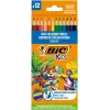 BIC lápis de cor Kids Smooth conjunto de 12 cores