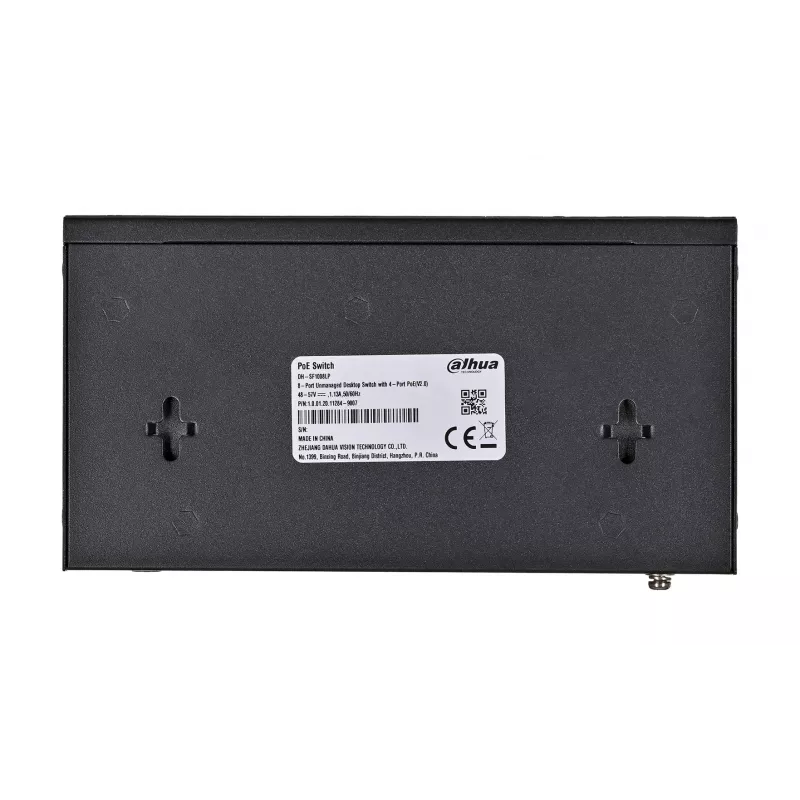 Dahua Technology PoE SF1008LP switch não gerido L2 Fast Ethernet (10/100) Power over Ethernet (PoE) preto