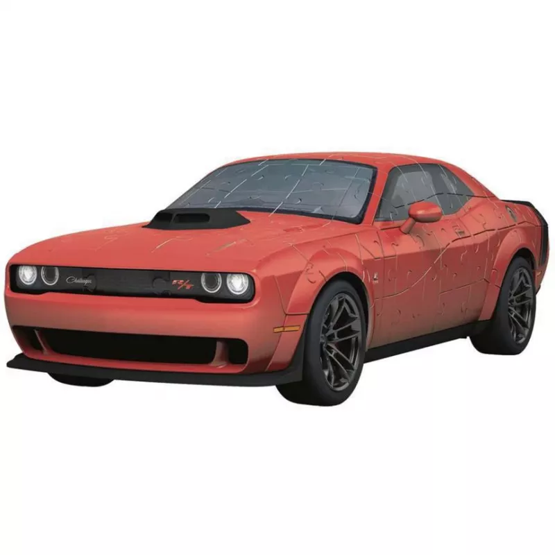 Puzzle 3D Ravensburger Dodge Challenger R/T Scat Pack Widebody – série Iconics, réplica de modelo