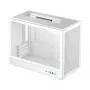 Caixa de computador DeepCool CH160 PLUS WH Small Form Factor branca, microATX, vidro temperado, USB-C