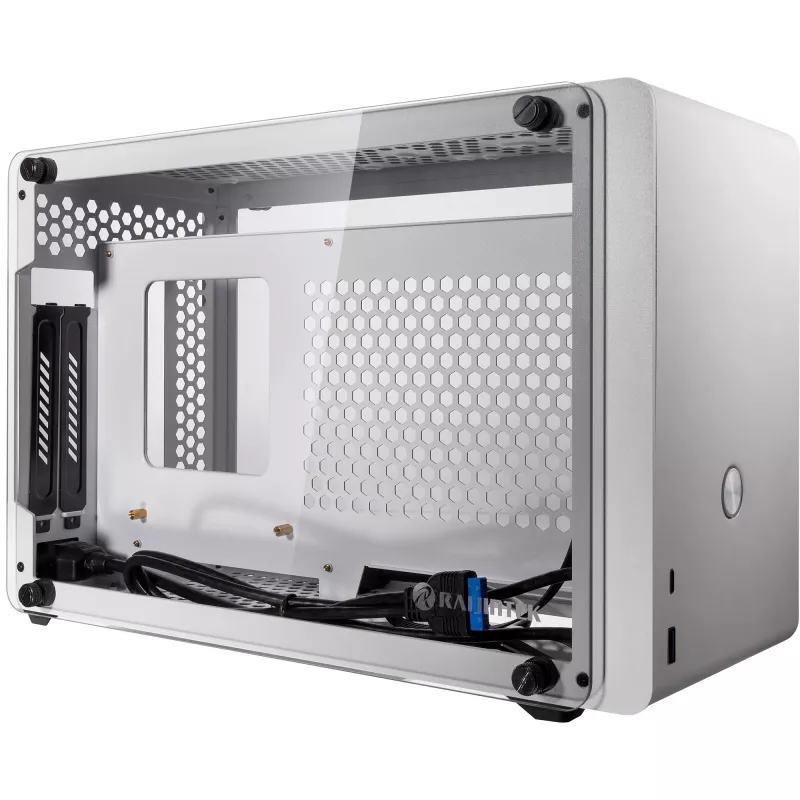 Caixa RAIJINTEK Ophion Mini-ITX com vidro temperado - branca - caixa - Mini-ITX