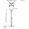 Suporte de teto para projetor Vogel's PPC 1555 prateado