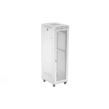 Armário rack LANBERG FF01-6842-23SL 42U 600x800 mm portas frontal e traseira em malha