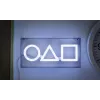 Candeeiro de mesa e de suspensão Paladone LED Neon Light Squid Game Design PP13775SG