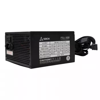 Fonte de alimentação SBOX PSU-300 ATX 300W de saída, modelo PSU-300/R