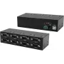 Adaptador USB para série com 8 portas RS-232, Exsys EX-13078, chipset FTDI, caixa metálica