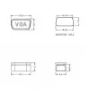 Tampa de proteção para conector fêmea VGA DeLOCK 60162