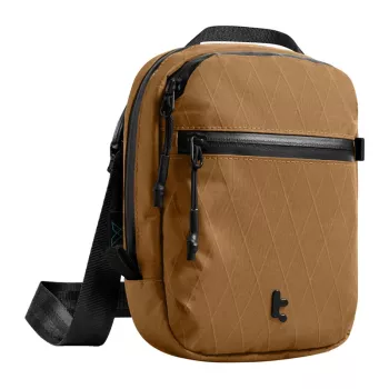 Bolsa de viagem Tomtoc Aviator-T37 com alça de ombro, tecido X-Pac, castanho