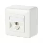 Metz Connect C6Amodul 180° - Tomada de saída - RJ 45 - 1 tomada de rede - Branco puro, RAL 9010 (130B11D10002-E)