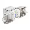 Módulo Keystone RJ45 conector fêmea Cat.6A sem ferramentas 90° DELOCK 90800
