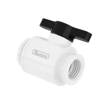 Válvula de esfera Barrow TLQFS-V1 10 mm G1/4, branco/preto