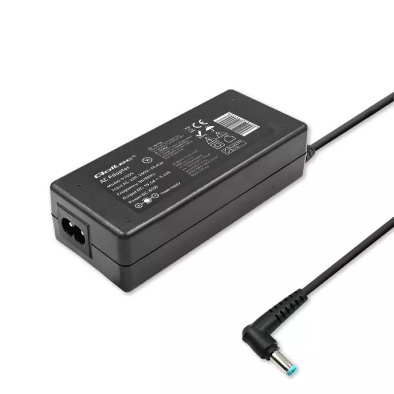Fonte de alimentação Qoltec 51555 para interiores 65W preto