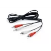 Cabo de áudio Equip 147094 2,5 m 2 x RCA preto