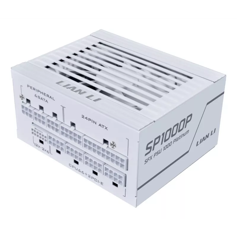 Fonte de alimentação Lian Li SP Series Platinum SFX totalmente modular PCIe 5.1 ATX 3.1 1000W (G9P.SP1000P.W000.EU)