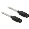 Cabo FireWire DeLOCK 82600 3 m cinzento macho/macho